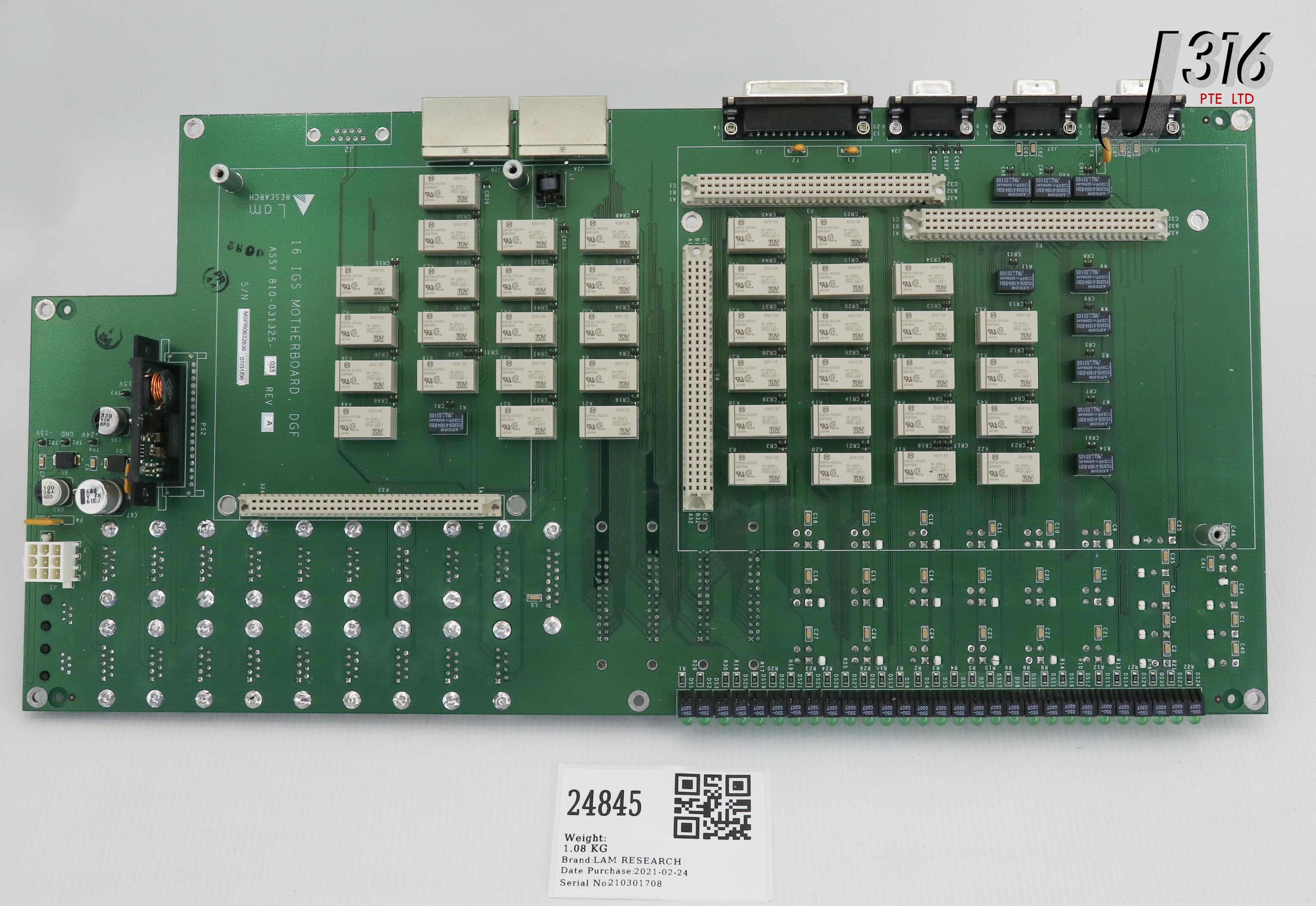 S 24845 LAM RESEARCH 16 IGS MOTHERBOARD, DGF 810-031325-033 | eBay